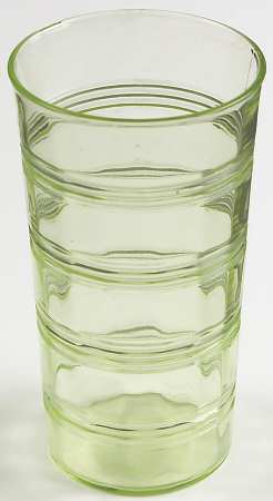 Banded Rings Green 10 Oz Flat Tumbler