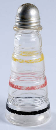 Banded Rings Clear and Multi Colored Bands Shaker with Metal Lid