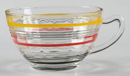 Banded Rings Clear and Multi Colored Bands Cup Only