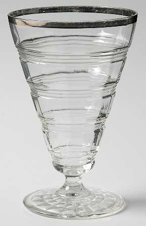 Banded Rings Platinum 10 Oz Footed Tumbler