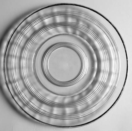 Banded Rings Platinum Luncheon Plate