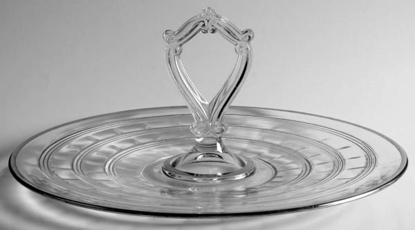 Banded Rings Platinum Center Handle Tray