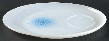 Blue Mosaic Snack Plate No Cup