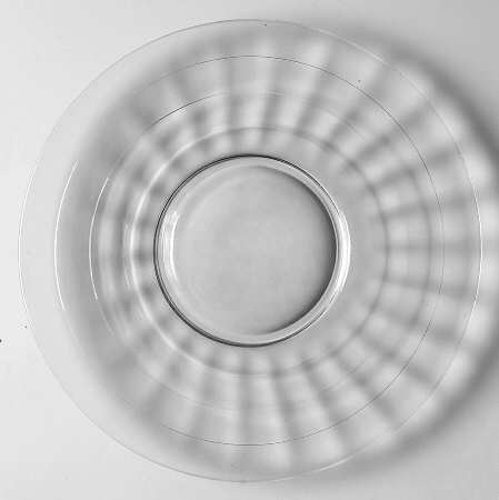 Block Optic Clear 10" Sandwich Plate