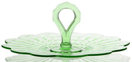 Block Optic Green Center Handle Tray