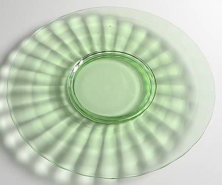 Block Optic Green 12" Sandwich Plate