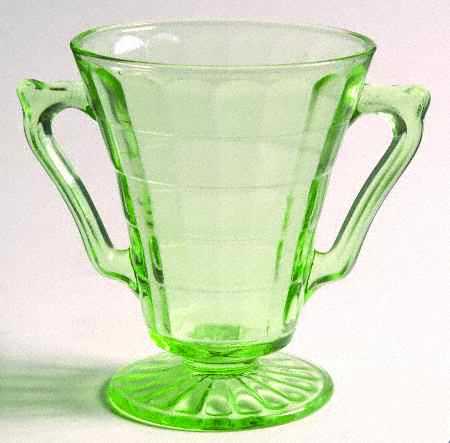 Block Optic Green Open Footed Sugar