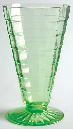 Block Optic Green 10 Oz Footed Tumbler