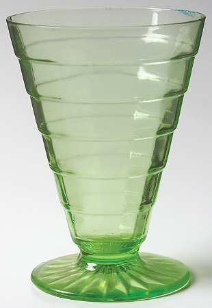 Block Optic Green 9 Oz Footed Tumbler