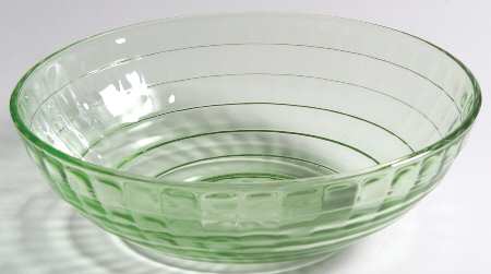 Block Optic Green 8" Large Fruit Bowl