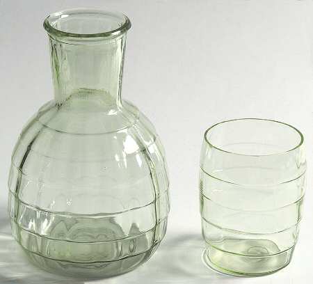 Block Optic Green (2 Piece) Nite Set (Carafe & Tumbler)