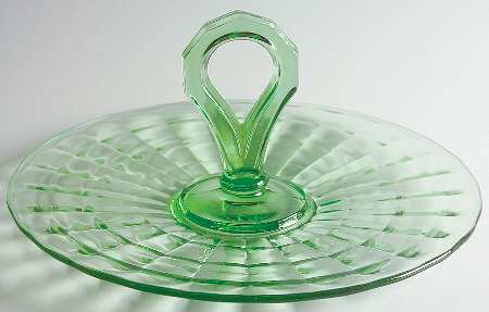 Block Optic Green Center Handle Tray