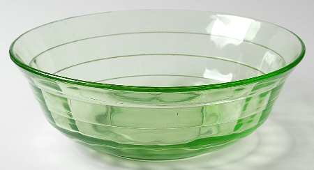 Block Optic Green 8" Large Fruit Bowl
