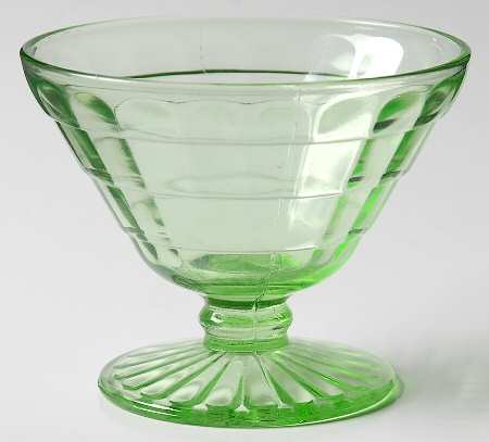 Block Optic Green Champagne/Tall Sherbet