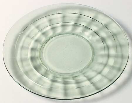 Block Optic Green Bread & Butter Plate