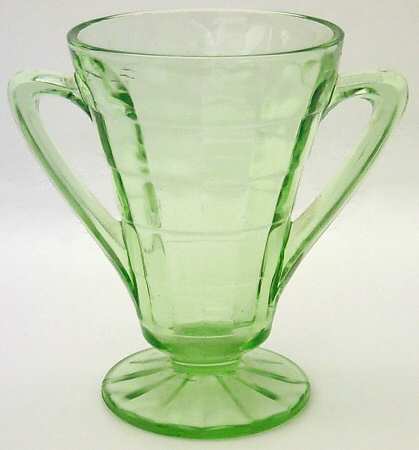 Block Optic Green Open Sugar/Footed