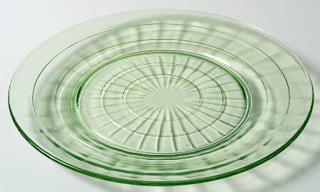 Block Optic Green Dinner Plate