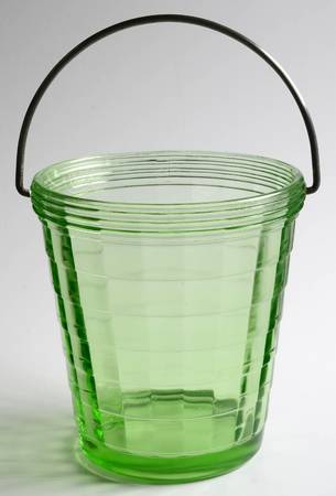 Block Optic Green Ice Bucket with Detachable Handle