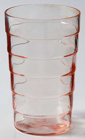 Block Optic Pink 5 Oz Flat Tumbler by Anchor Hocking