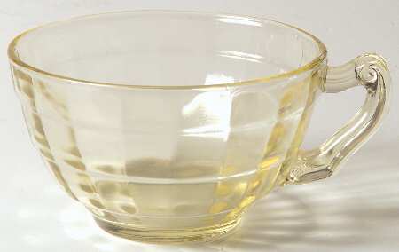 Block Optic Yellow Cup No Saucer