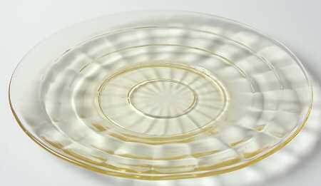Block Optic Yellow Bread & Butter Plate