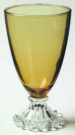 Berwick-Boopie-Amber Water Goblet