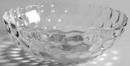 Bubble Clear 8" Round Vegetable Bowl