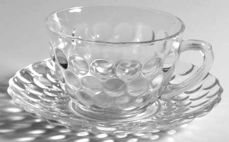 Bubble Clear Cup & Saucer Set