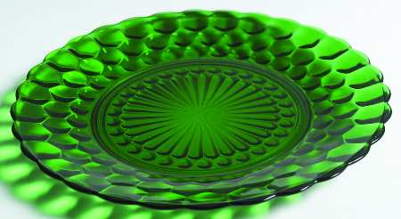 Bubble Green Dinner Plate