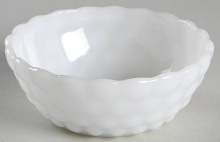 Bubble Milk Glass Small Dessert Bowl