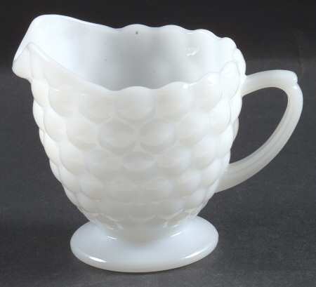 Bubble Milk Glass Creamer