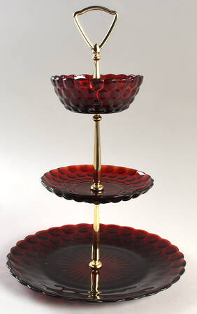 Bubble Ruby 3 Tier Tidbit