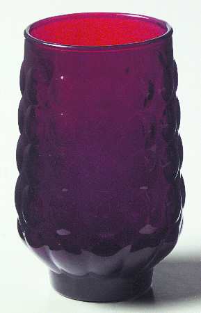 Bubble Ruby Flat Juice Glass