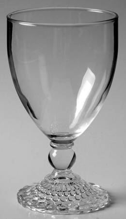 Bubble Foot Clear Water Goblet