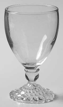 Bubble Foot Clear Juice/Wine Glass