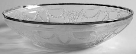 Cameo Clear (Platinum Trim) Cereal Bowl