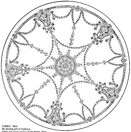 Cameo Clear (Platinum Trim) Luncheon Plate