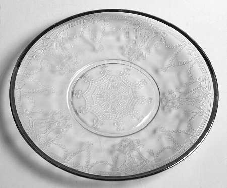 Cameo Clear (Platinum Trim) 7" Salad Plate