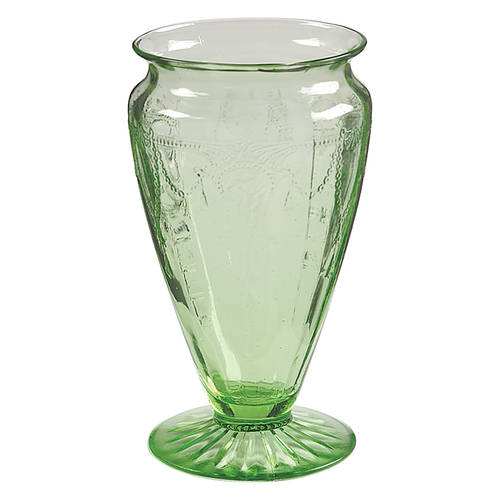 Cameo Green 6" Flower Vase