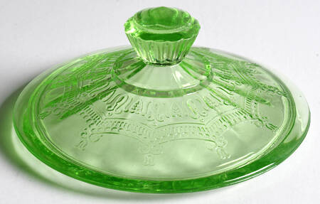 Cameo Green Lid for Candy Dish