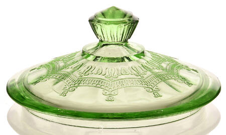 Cameo Green Lid for Cookie Jar