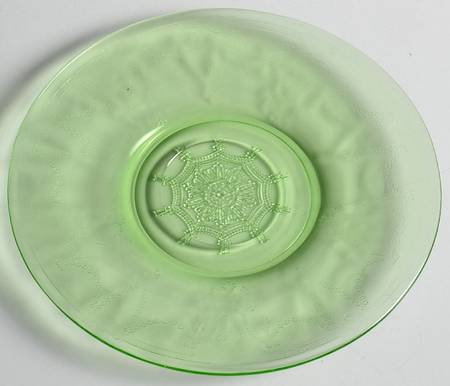 Cameo Green Saucer with Cup Ring