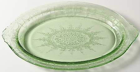 Cameo Green 12" Oval Platter