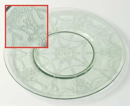 Cameo Green Luncheon Plate