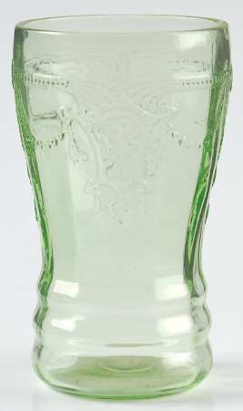 Cameo Green Flat Juice Glass