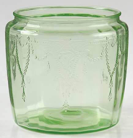 Cameo Green Cookie Jar No Lid