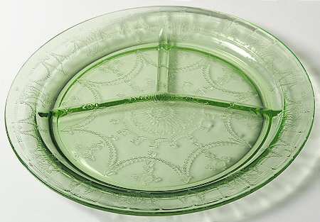 Cameo Green Grill Plate