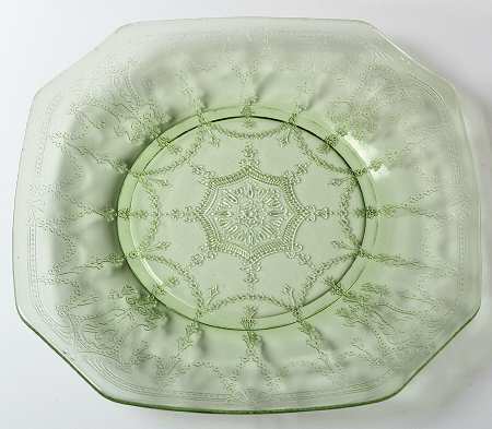 Cameo Green Square Plate