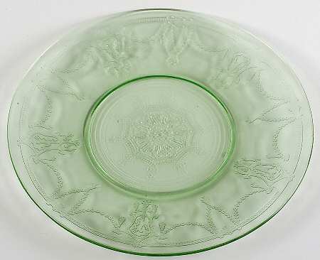 Cameo Green Luncheon Plate