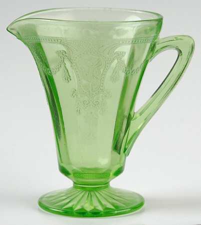 Cameo Green Creamer
